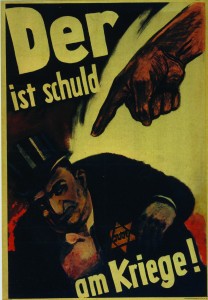 Affiche de propagande placardée en Allemagne en 1943