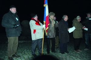 Cérémonie à Birkenau